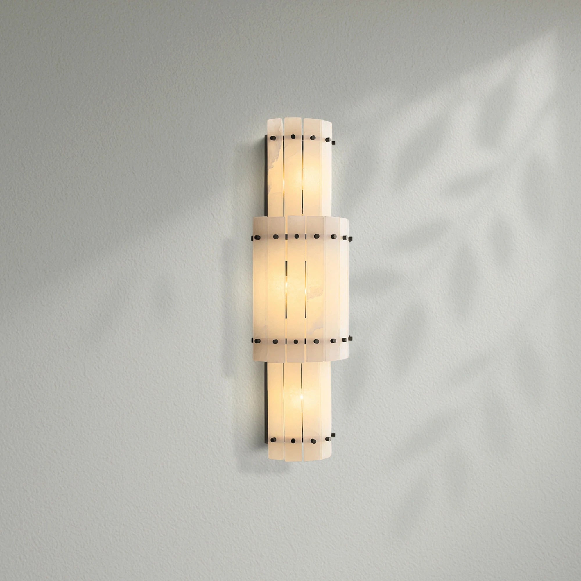Sun Marco Alabaster Grand Round Sconce