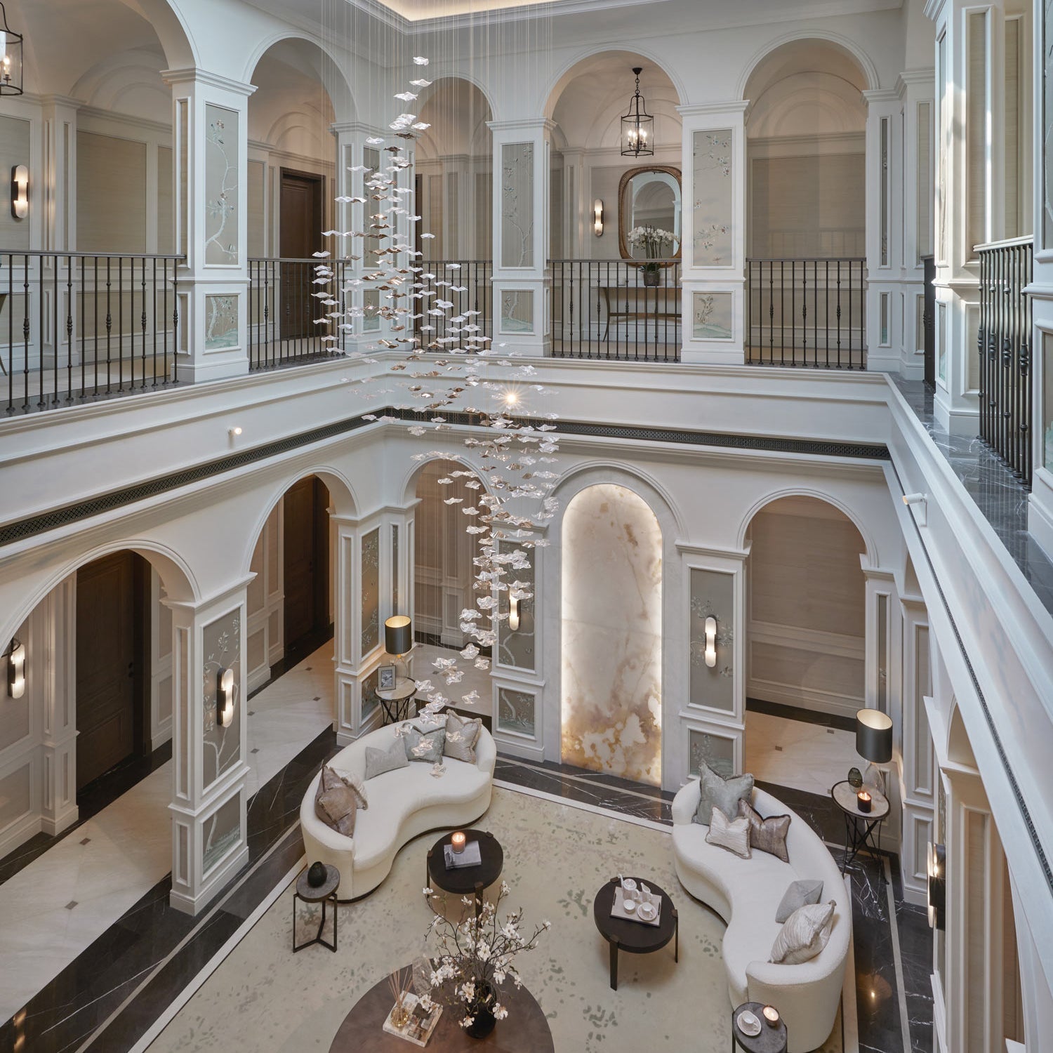 Tidal Stair Crystal Spiral Chandelier