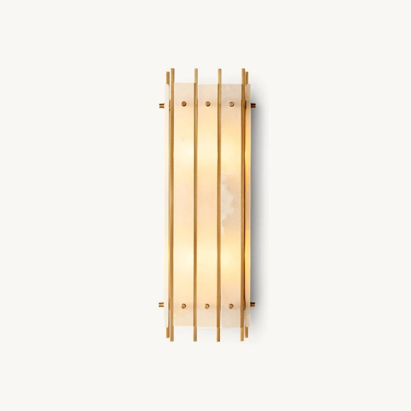 San Marco Alabaster Grand Rectangular Sconce
