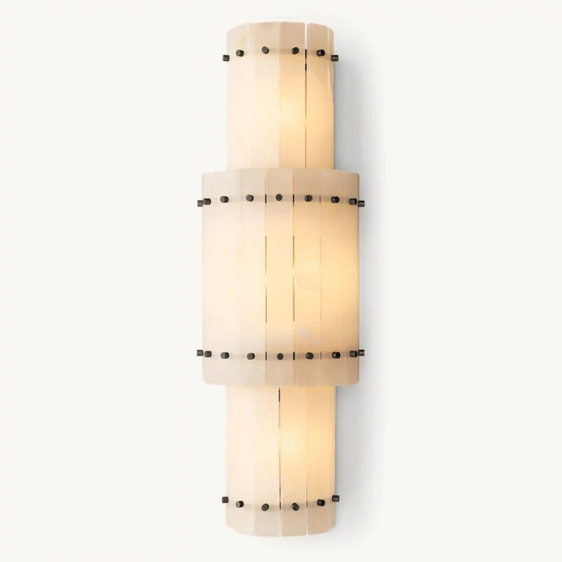 San Marco Alabaster Grand Round Sconce