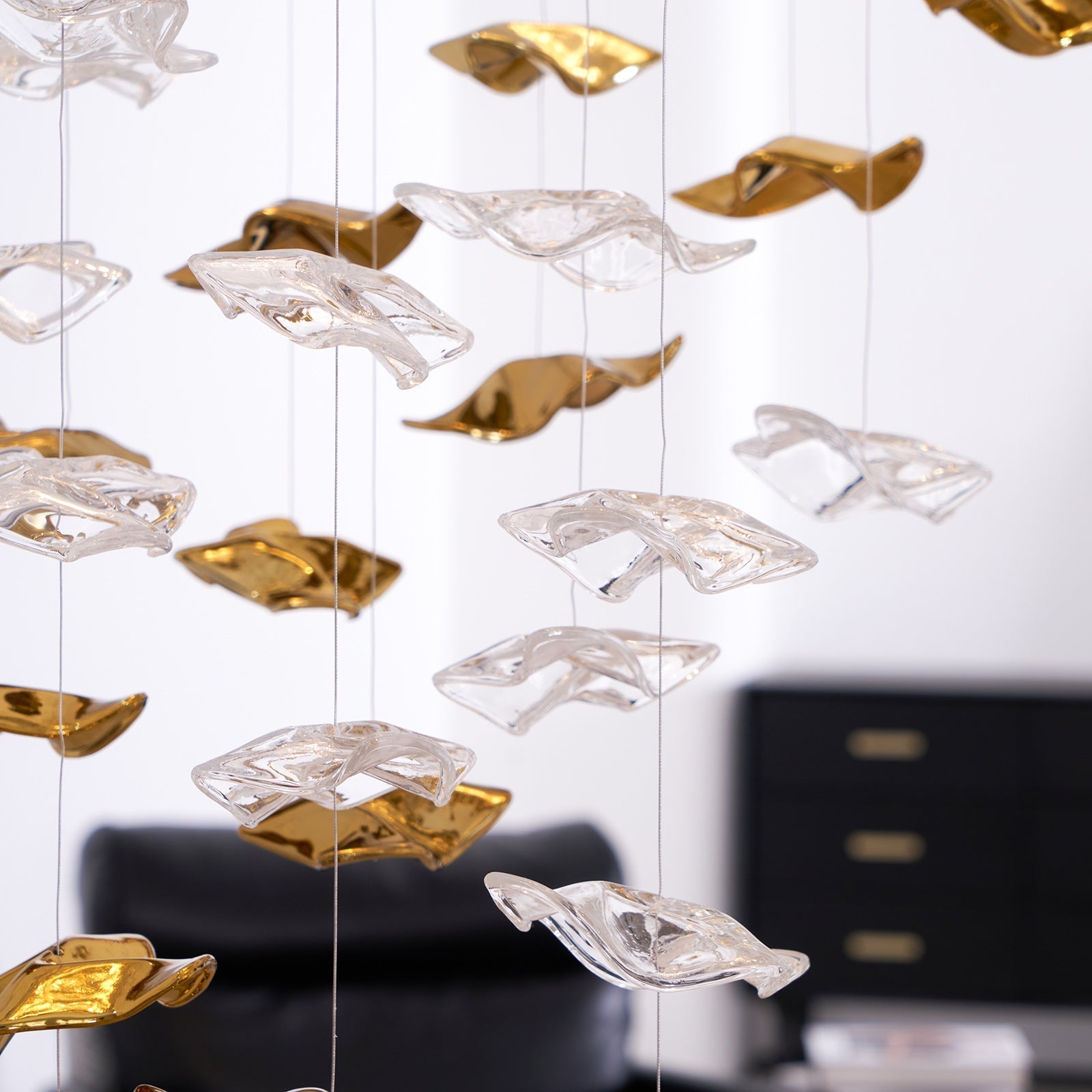 Tidal Stair Crystal Spiral Chandelier