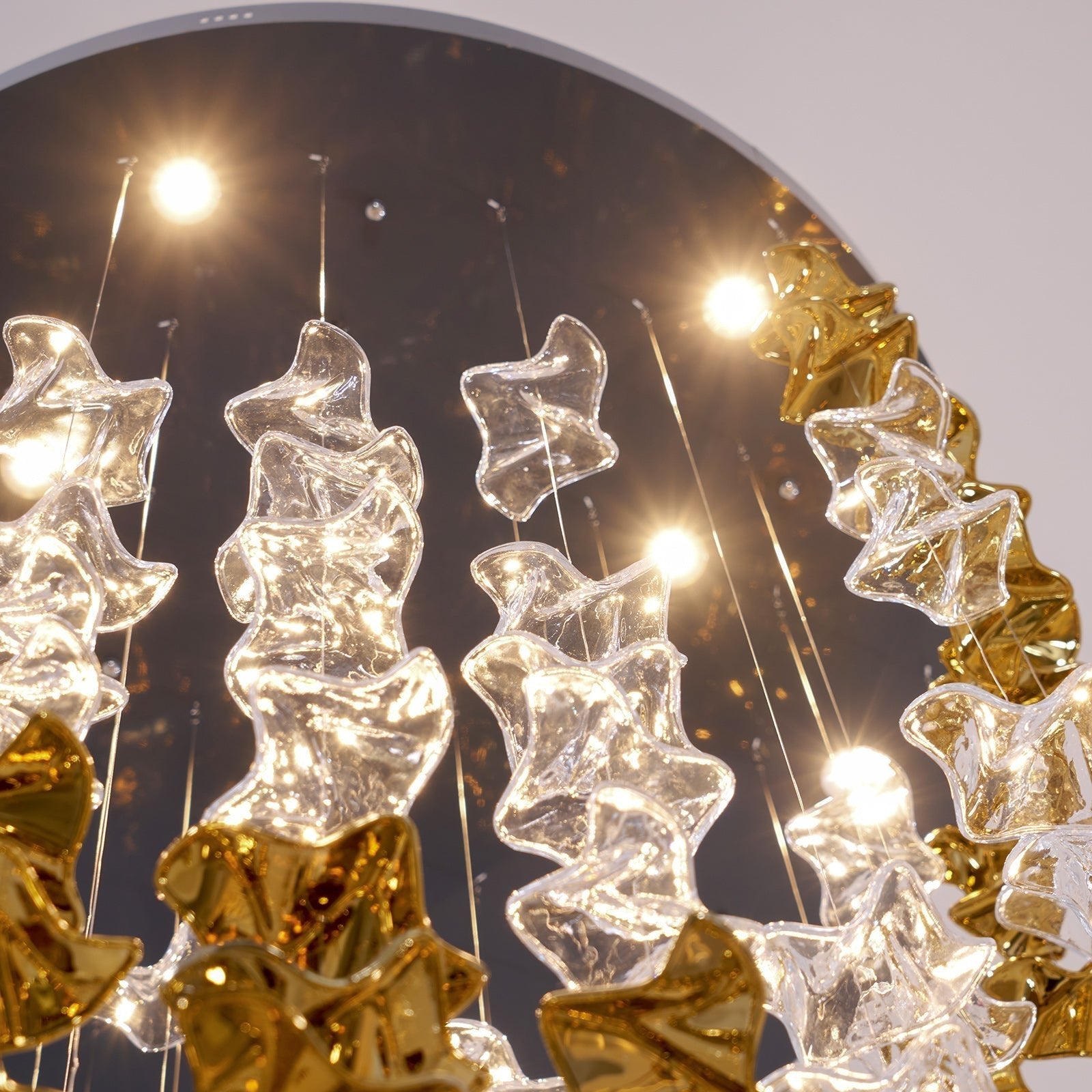 Tidal Stair Crystal Spiral Chandelier