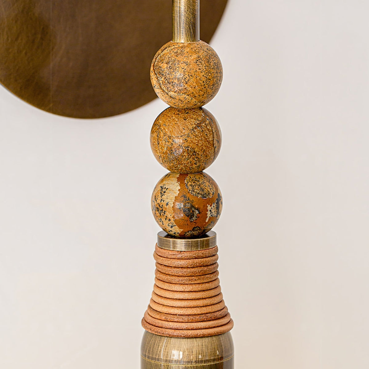 Luster Gaze Persepolis Relic Marble Wall Sconce - Background Shot