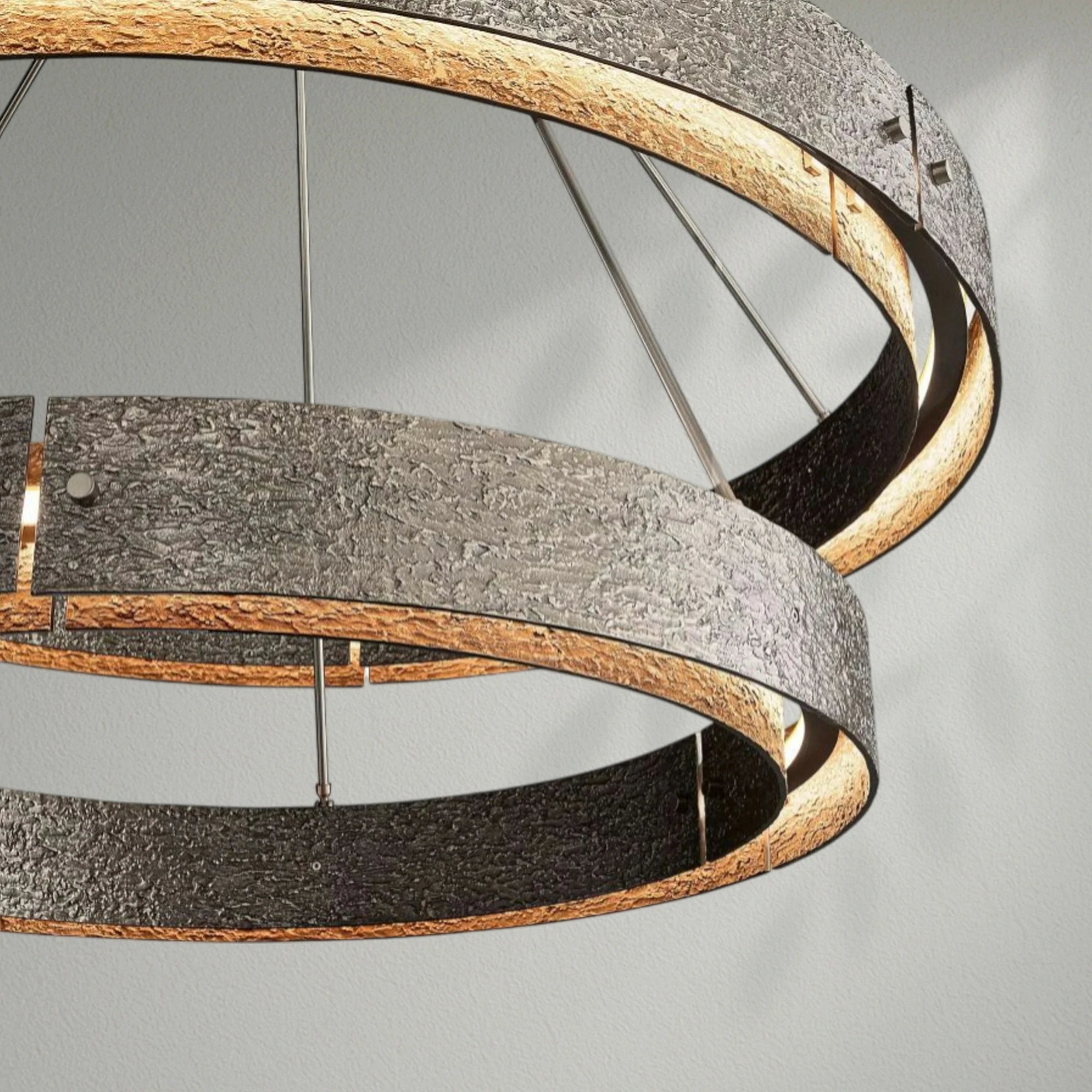 Vouvrey 2-Tier Round  Living Room Chandelier