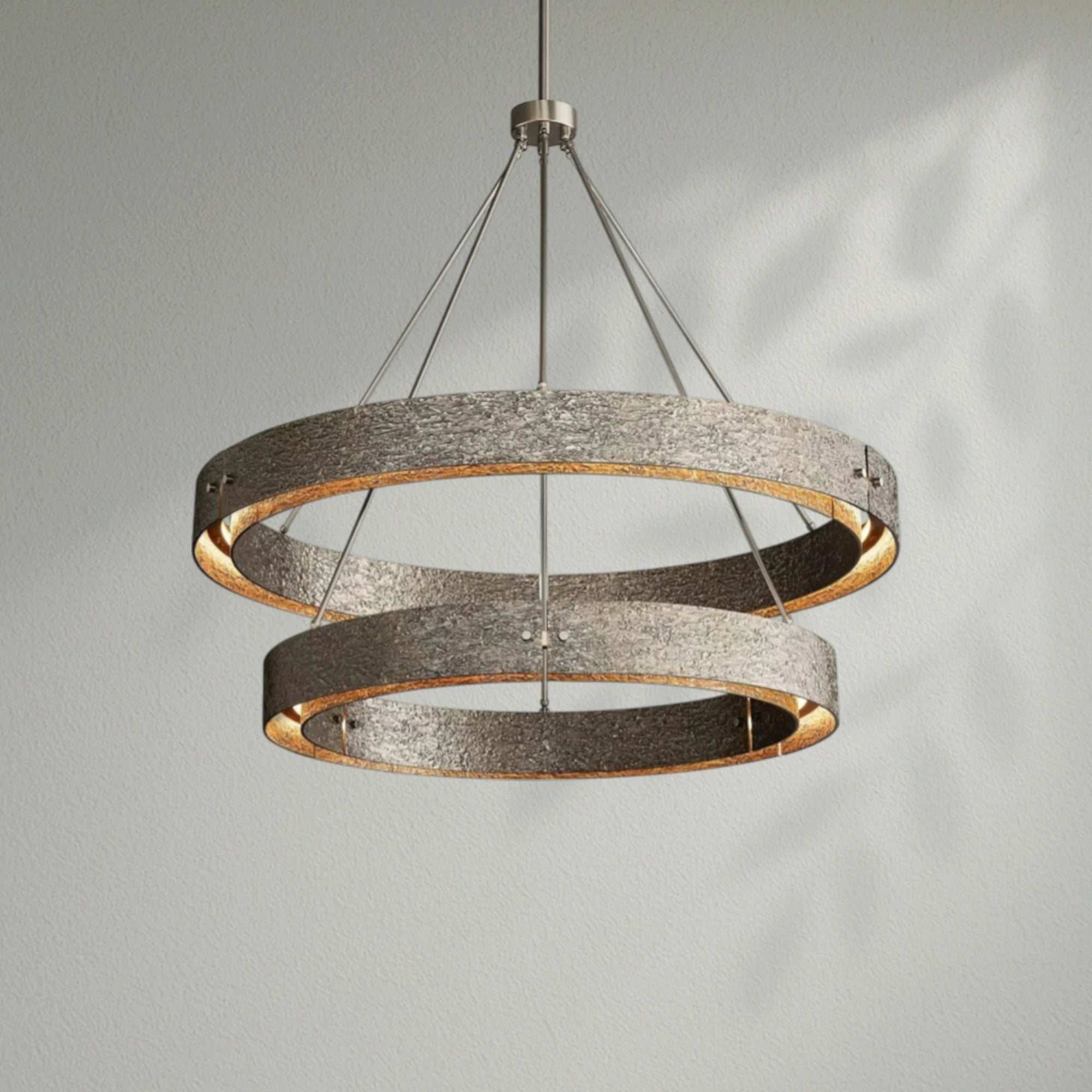 Vouvrey 2-Tier Round  Living Room Chandelier