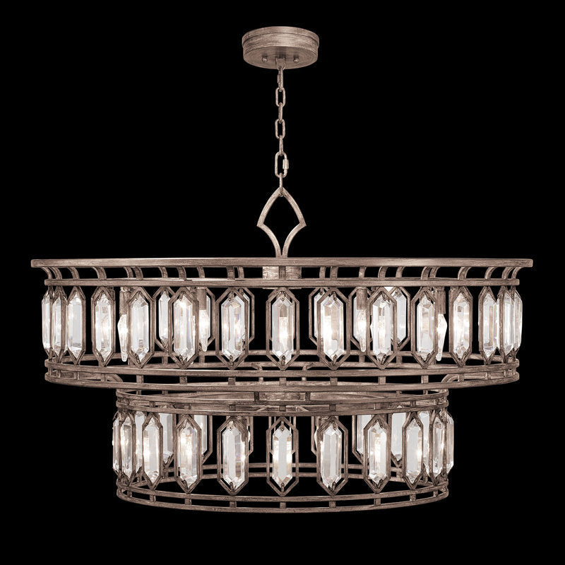 Luster Gaze Grand Lumina 20-Light Tiered Chandelier - Background Shot