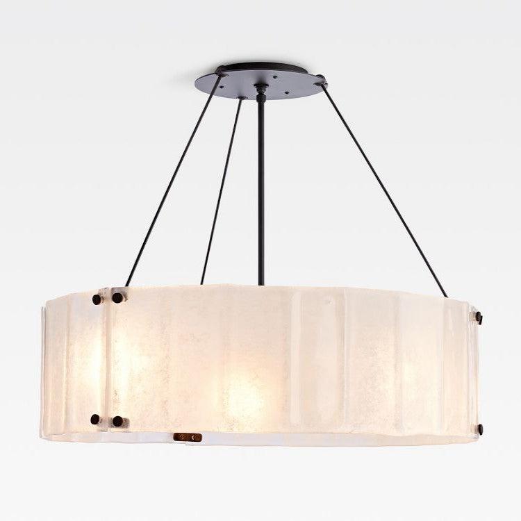 Luster Gaze Veridian Radiance Round Chandelier - Background Shot
