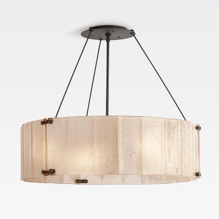 Luster Gaze Veridian Radiance Round Chandelier - Background Shot