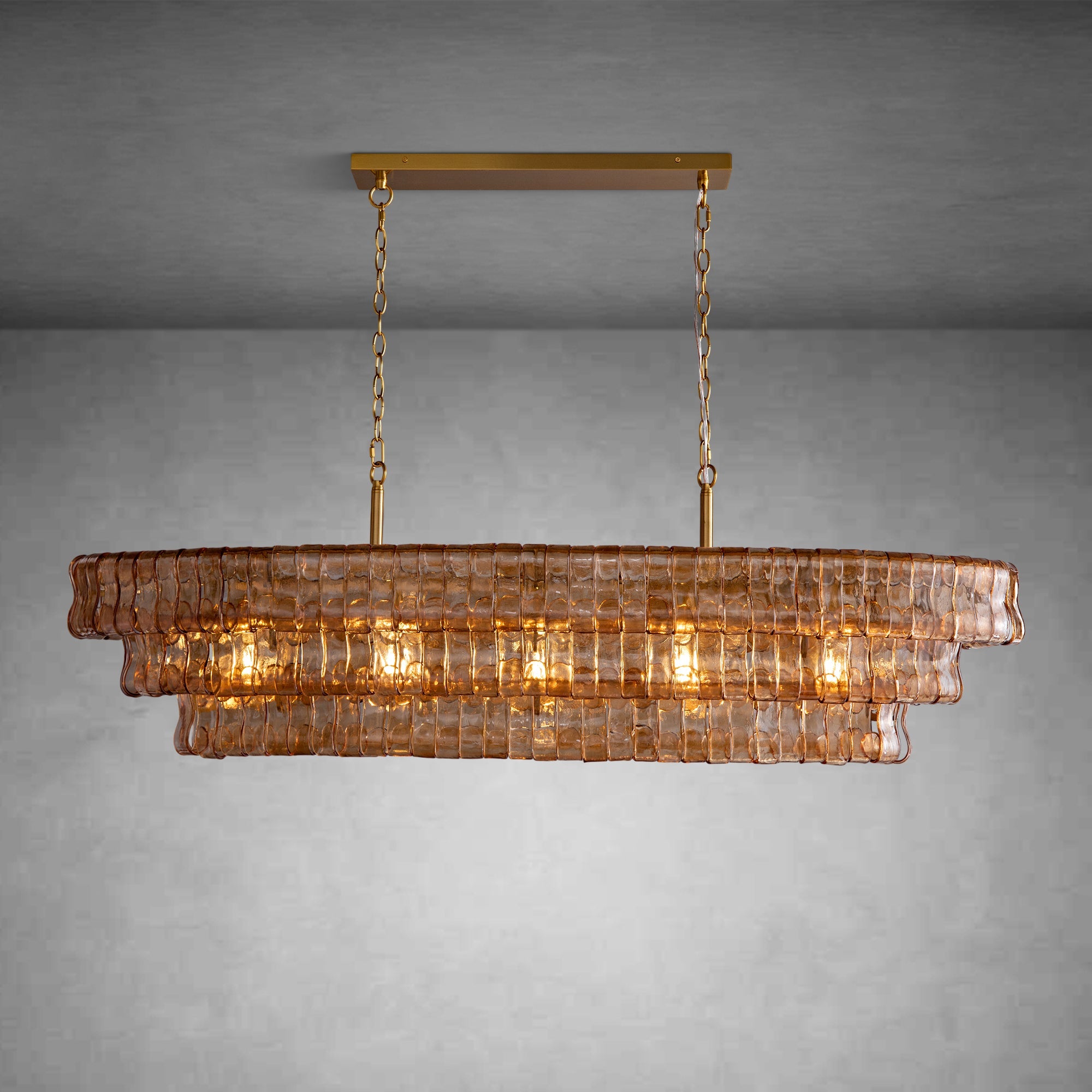 Ghiaccio Oval Chandelier