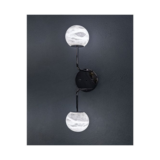 Alabaster Orb 2 Wall Light