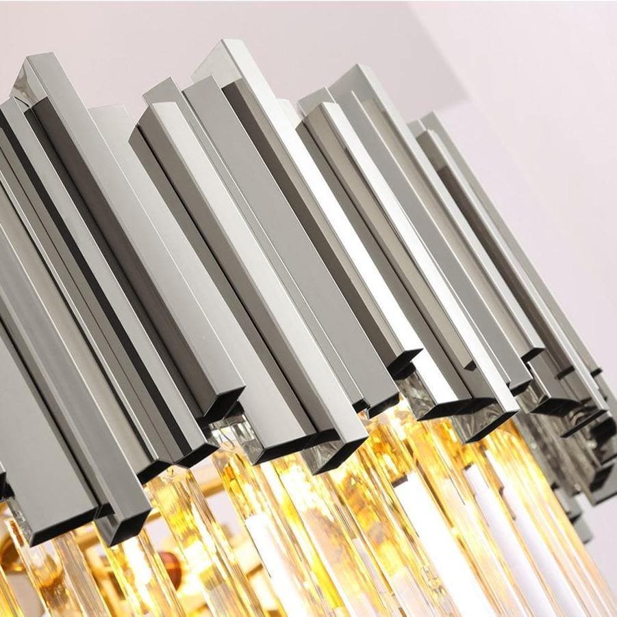 Luster Gaze Radiant Aura Round Crystal Chandelier - Background Shot