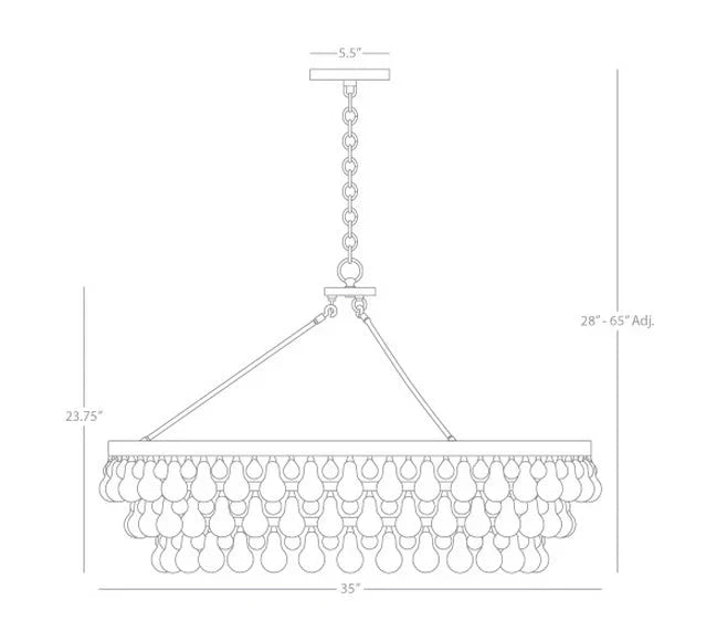 Luster Gaze Regal Radiance 6-Light Grand Chandelier - Background Shot