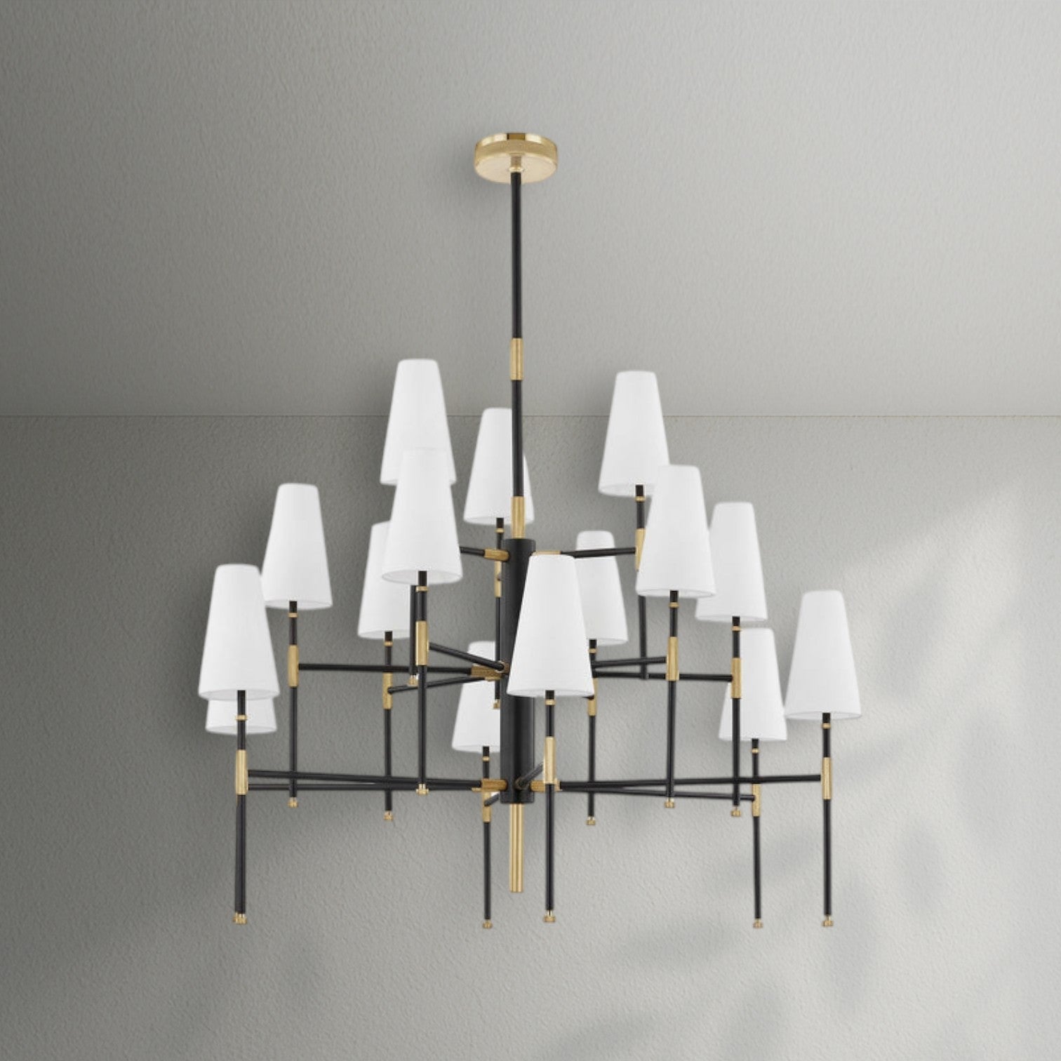 Bowmen Metal Chandelier 34" 48"