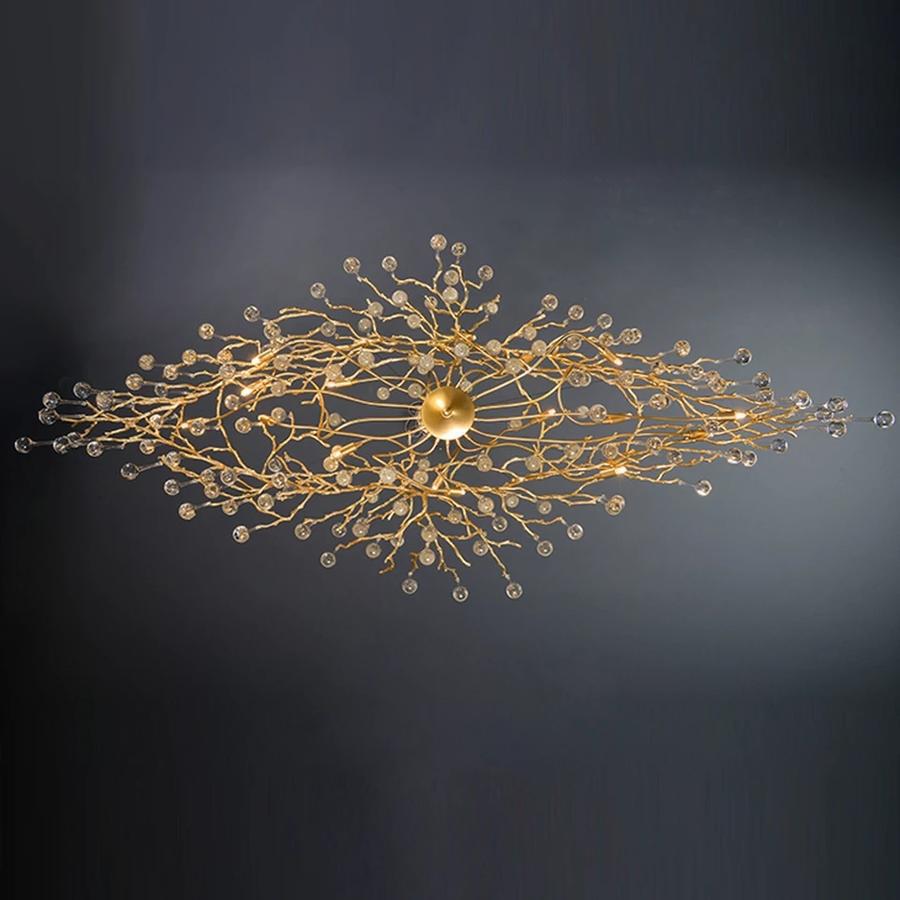 Luster Gaze Verdant Canopy Crystal Chandelier - Background Shot