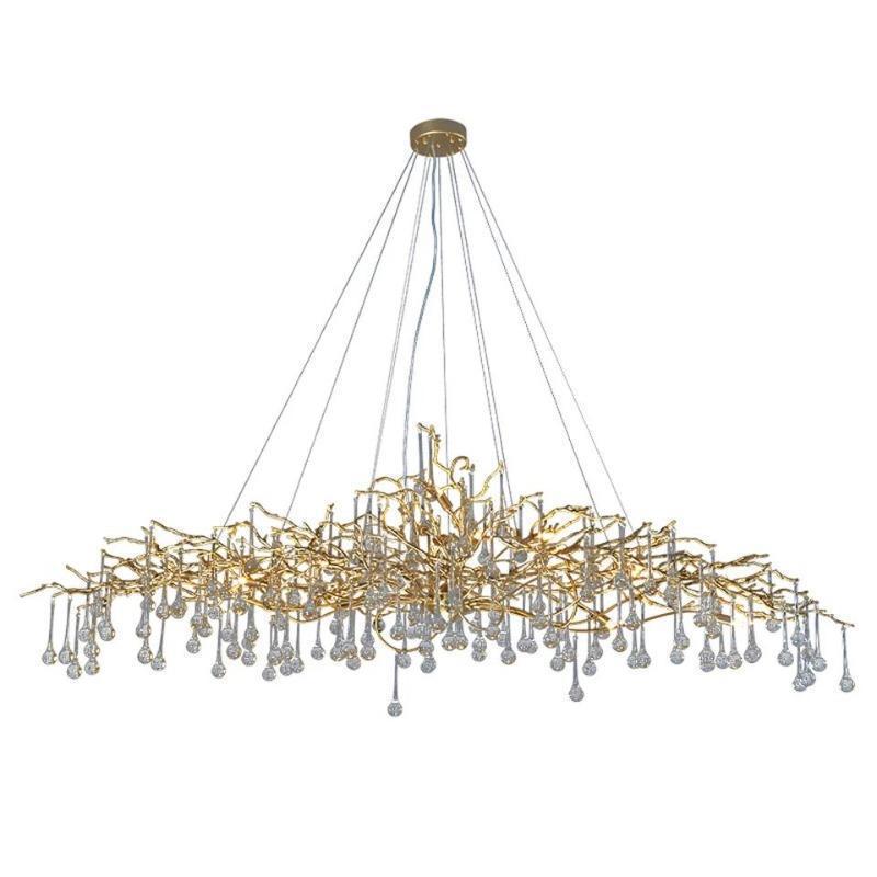 Luster Gaze Verdant Canopy Crystal Chandelier - Background Shot