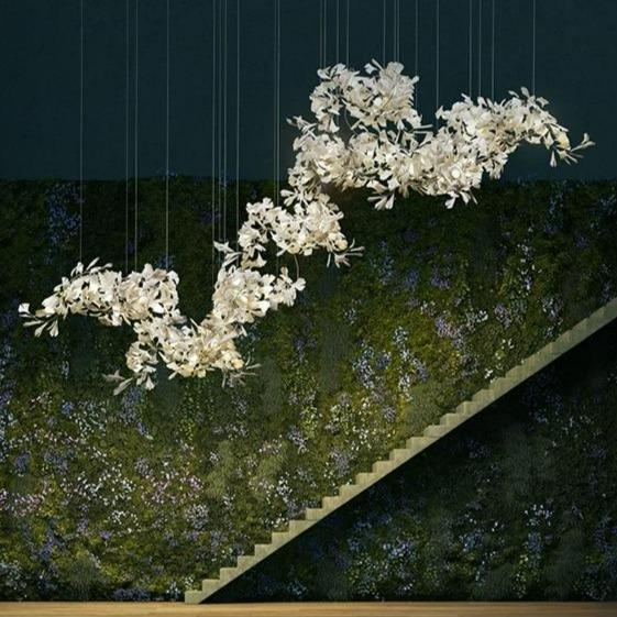 Luster Gaze Verdant Canopy Branch Chandelier - American guest bedroom