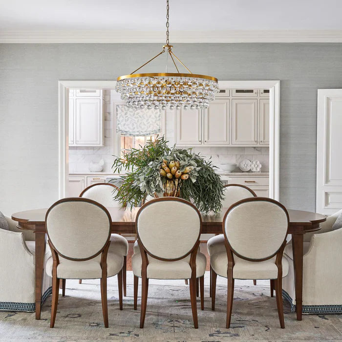 Luster Gaze Regal Radiance 6-Light Grand Chandelier - dramatic American stairwell with soaring ceiling