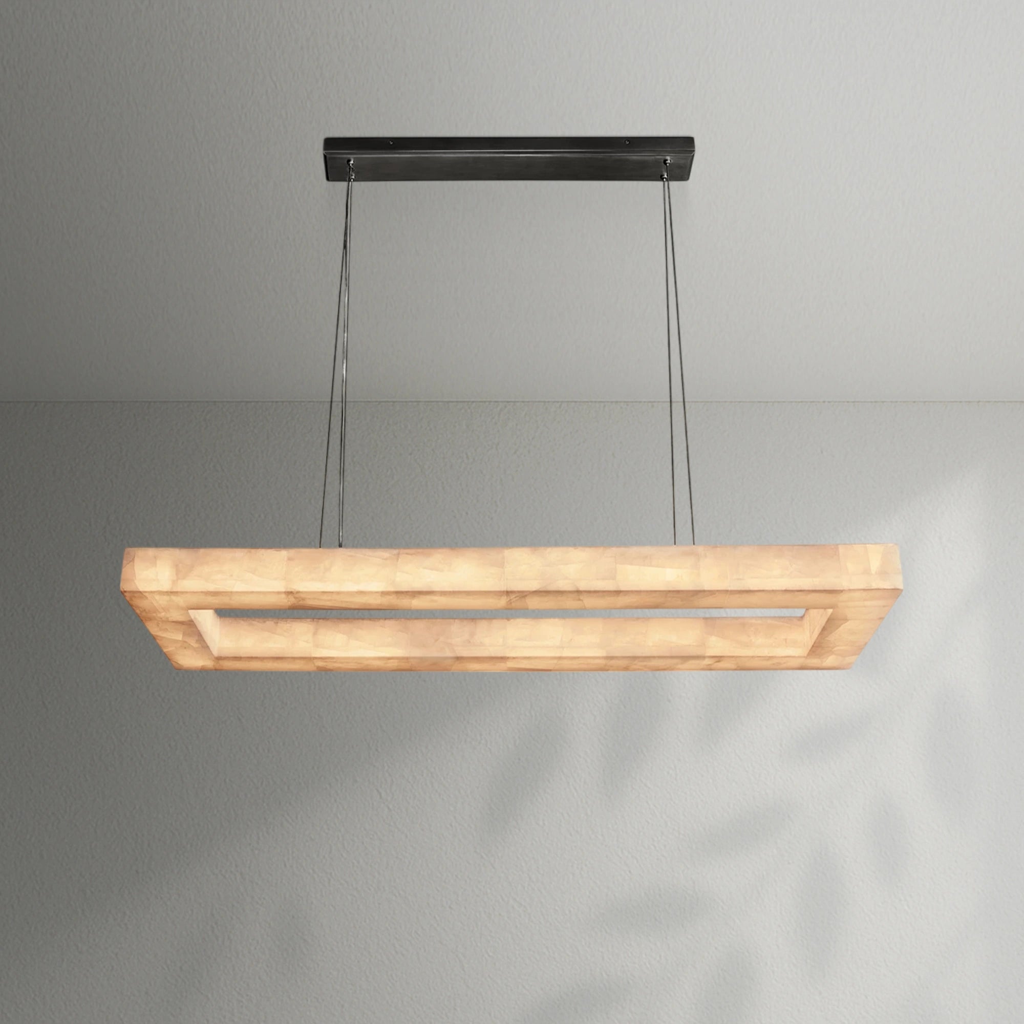 Rivaga Rectangular Calcite Chandelier
