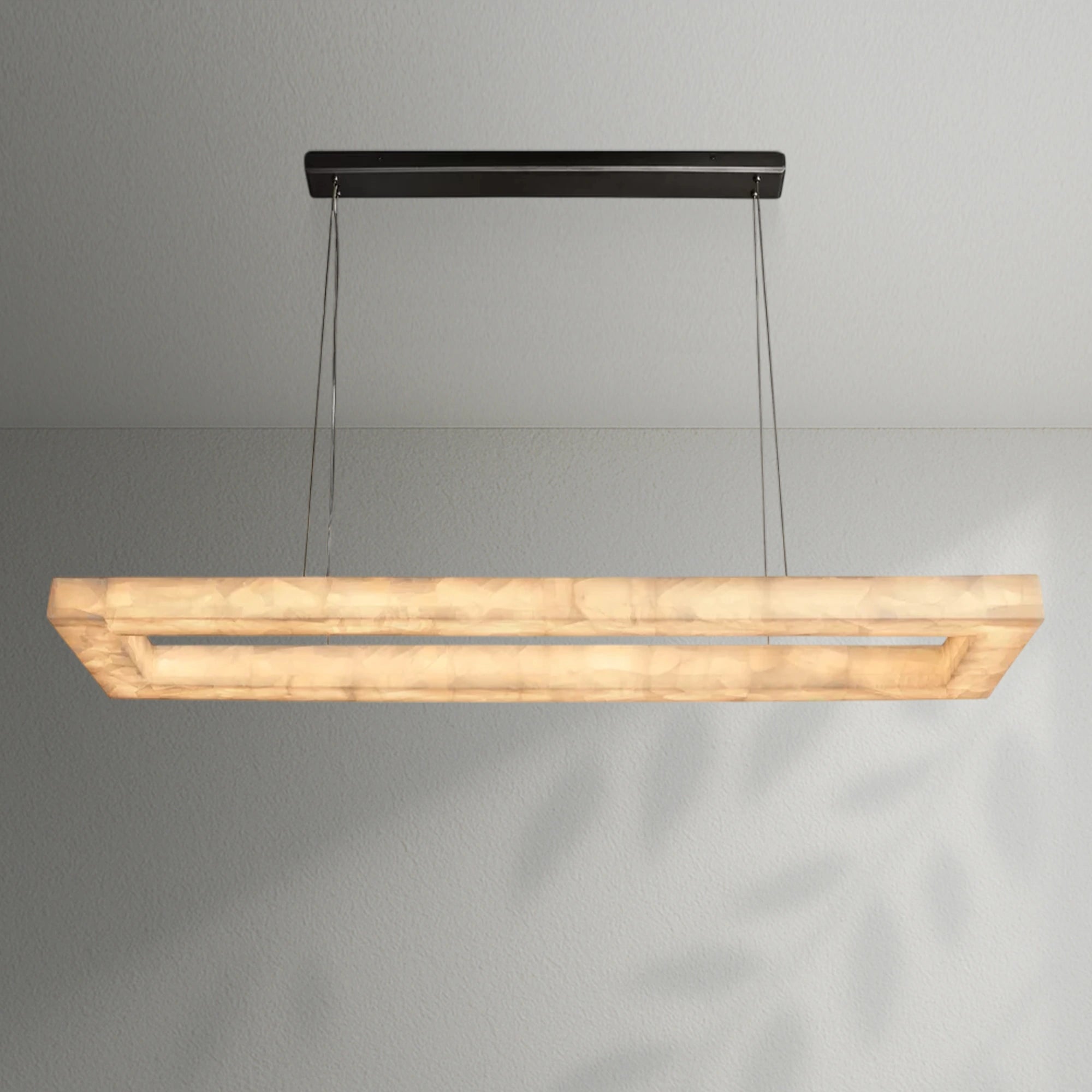 Rivaga Rectangular Calcite Chandelier