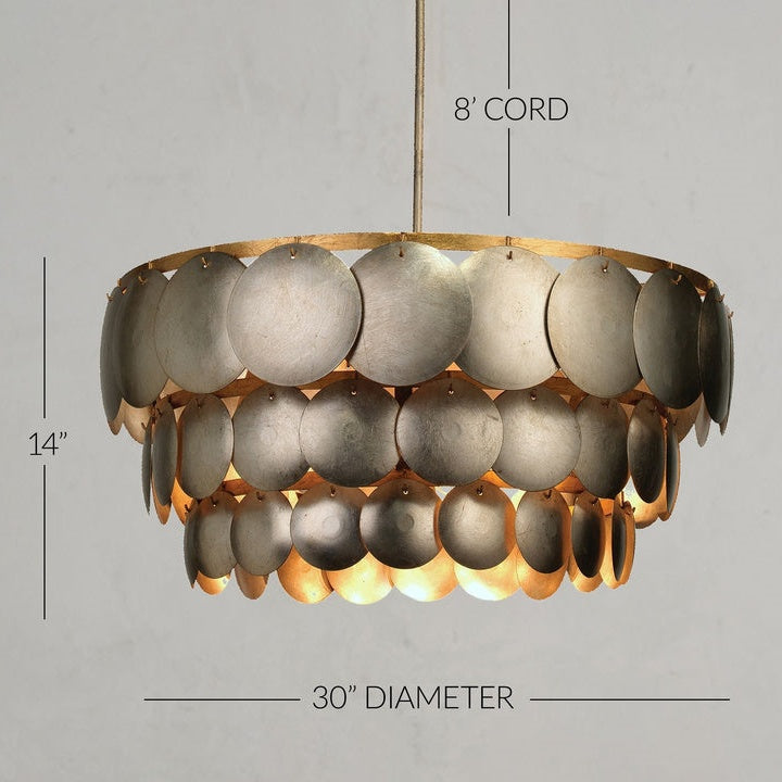 Dara Three Tier Chandelier 30"