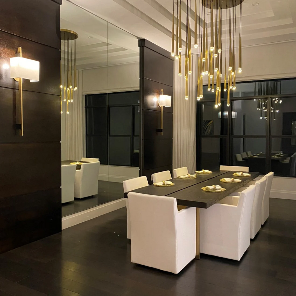 Aquitains Modern Round Chandelier