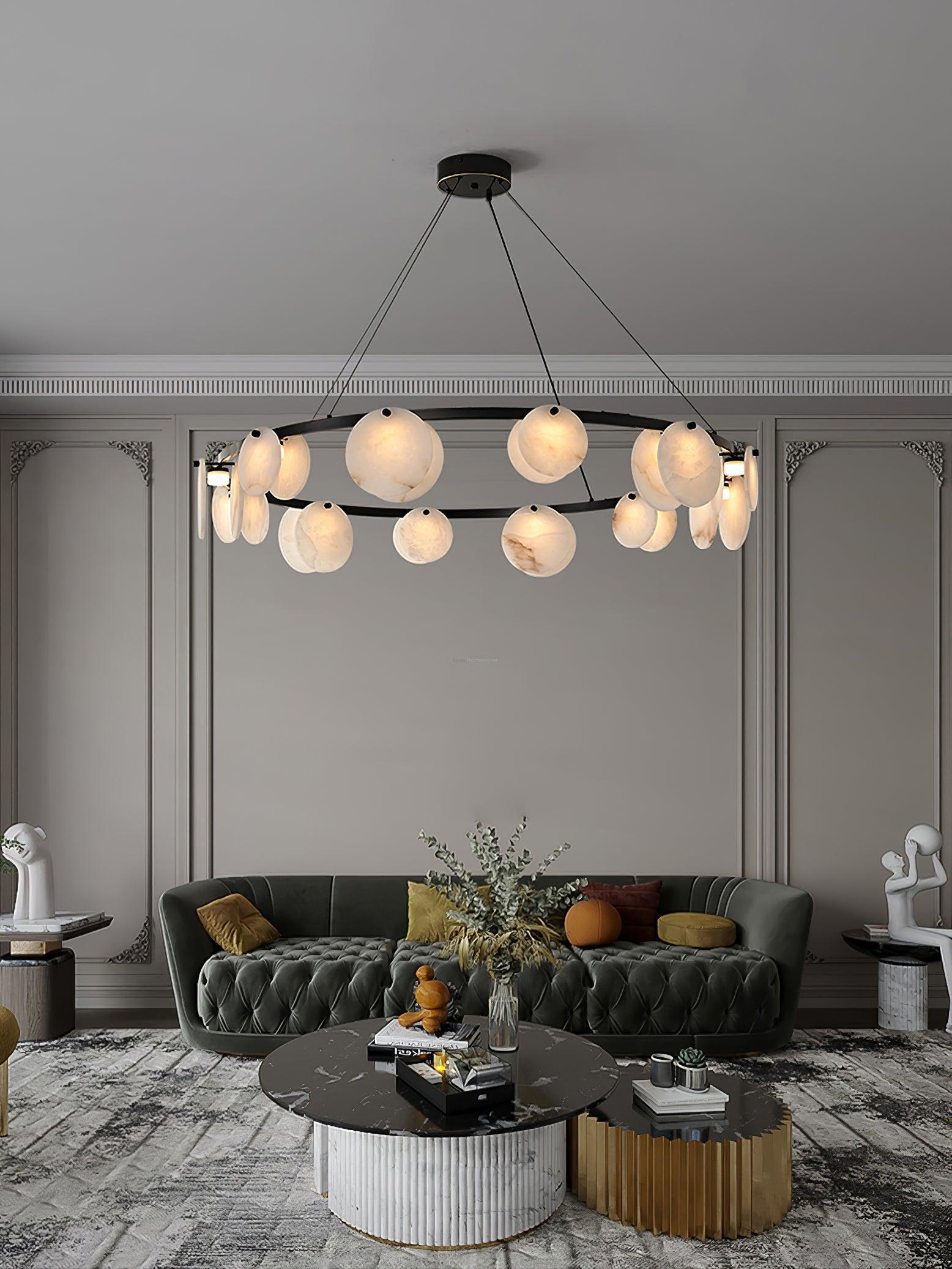 Trinidad Alabaster Chandelier with 8/10 heads