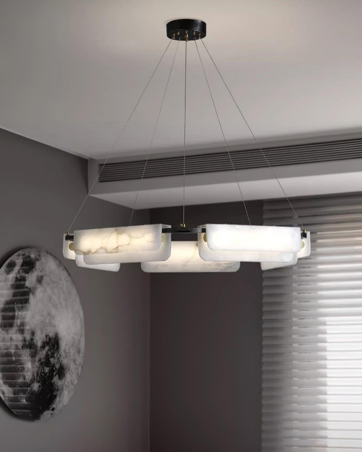 Delia Alabaster Chandelier  23.6''31.5''
