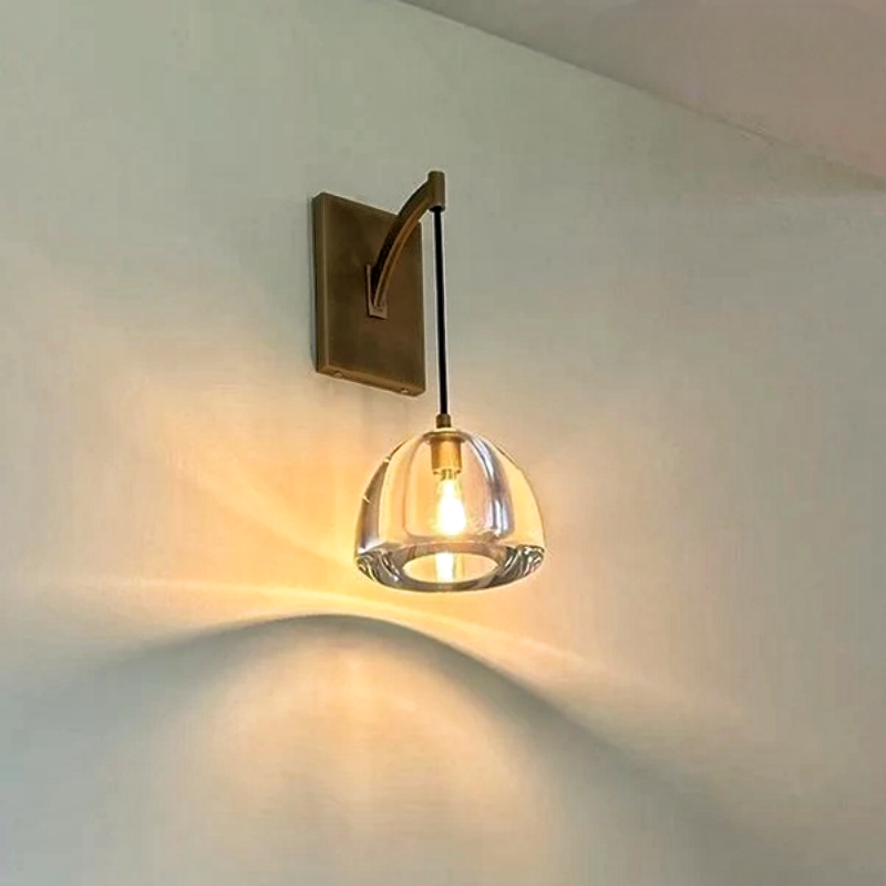 Hemispher Modern Glass Wall Sconce