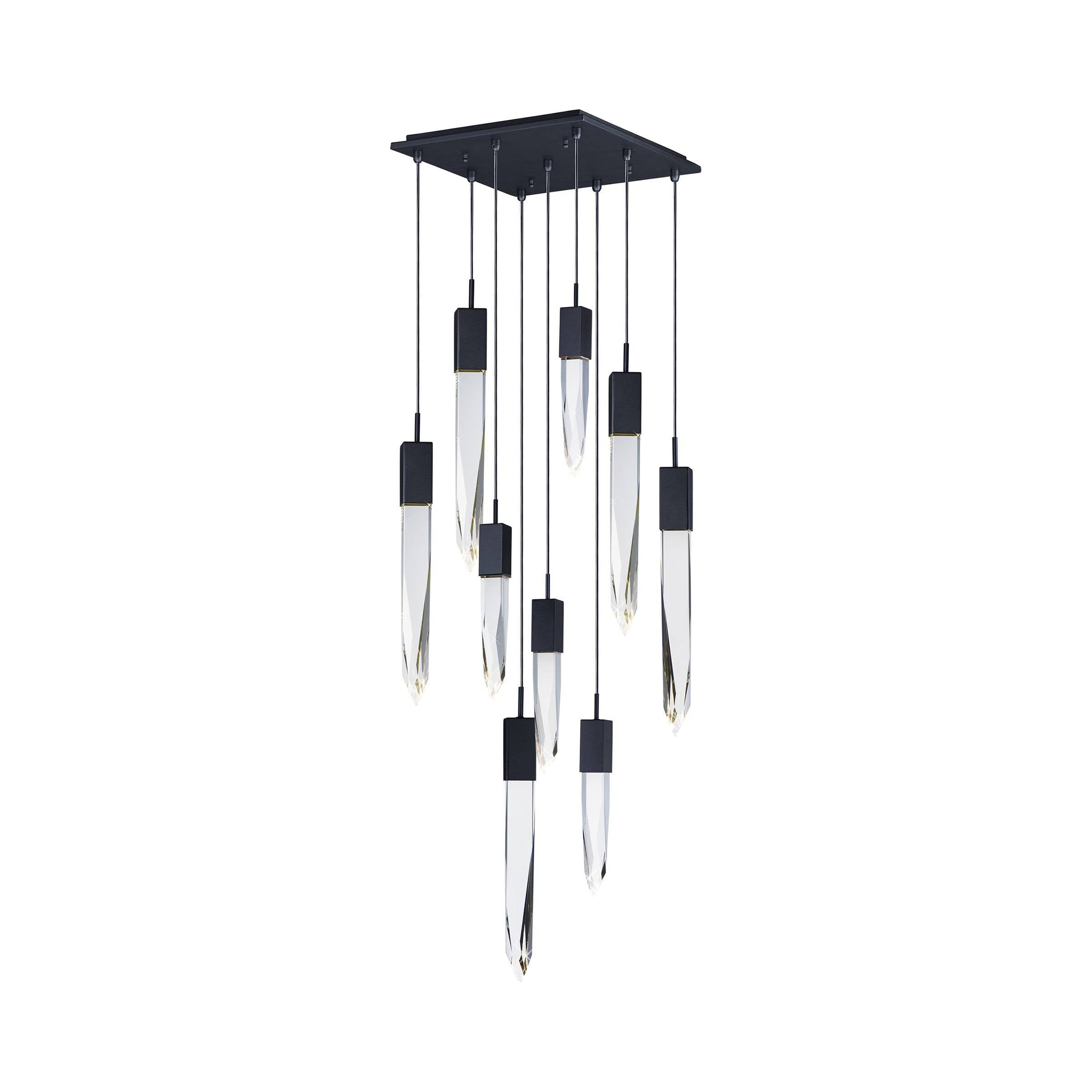 Luster Gaze Cosmic Radiance Round/Rectangle Crystal Pendant Chandelier - Background Shot