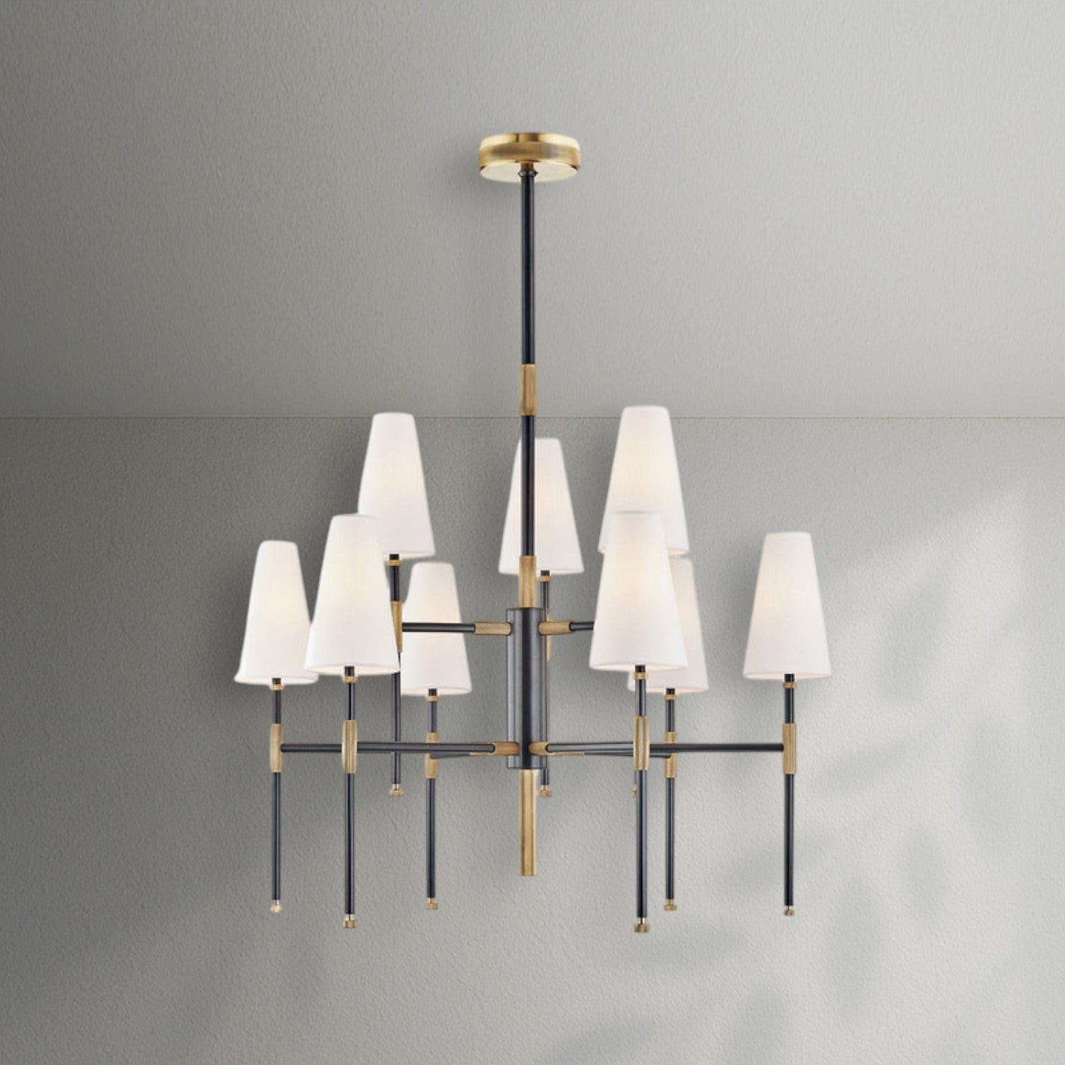 Bowmen Metal Chandelier 34" 48"