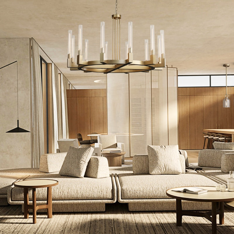 Cannelo Glass Round Chandelier