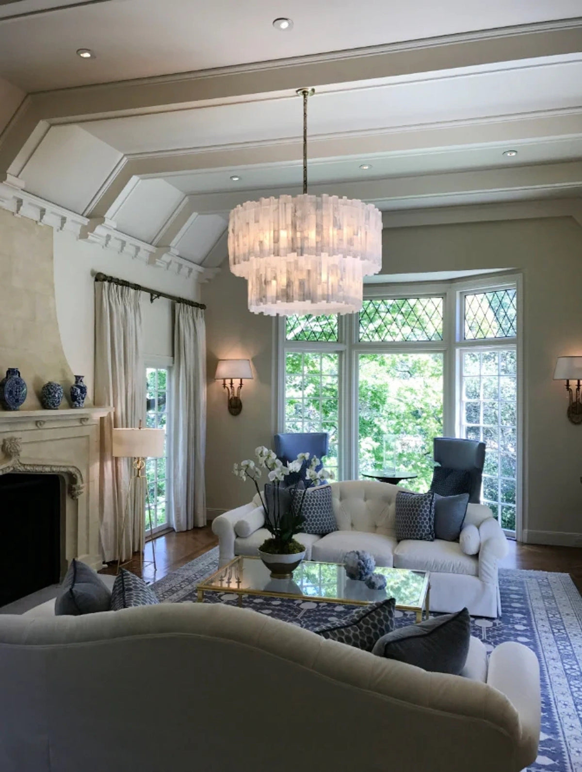 Shahida Selenite Chandelier - Luster Gaze