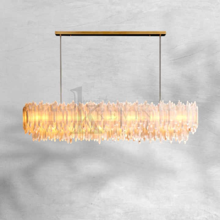 Selonite Rectangular Chandelier 54" 72"