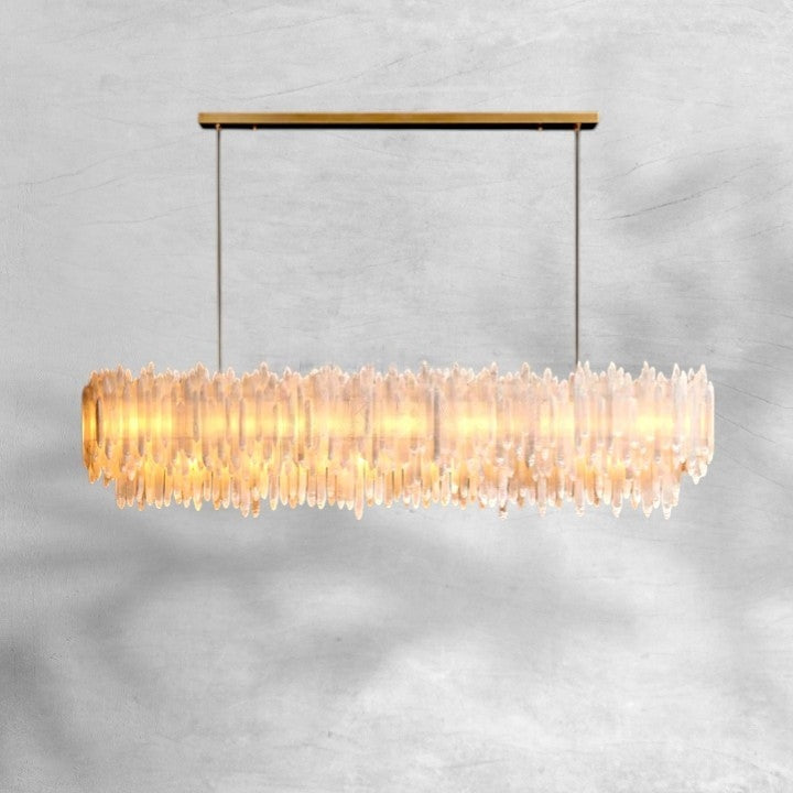 Selonite Rectangular Chandelier 54" 72"