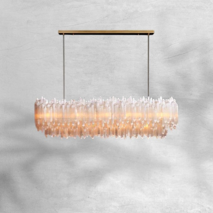 Selonite Rectangular Chandelier 54" 72"