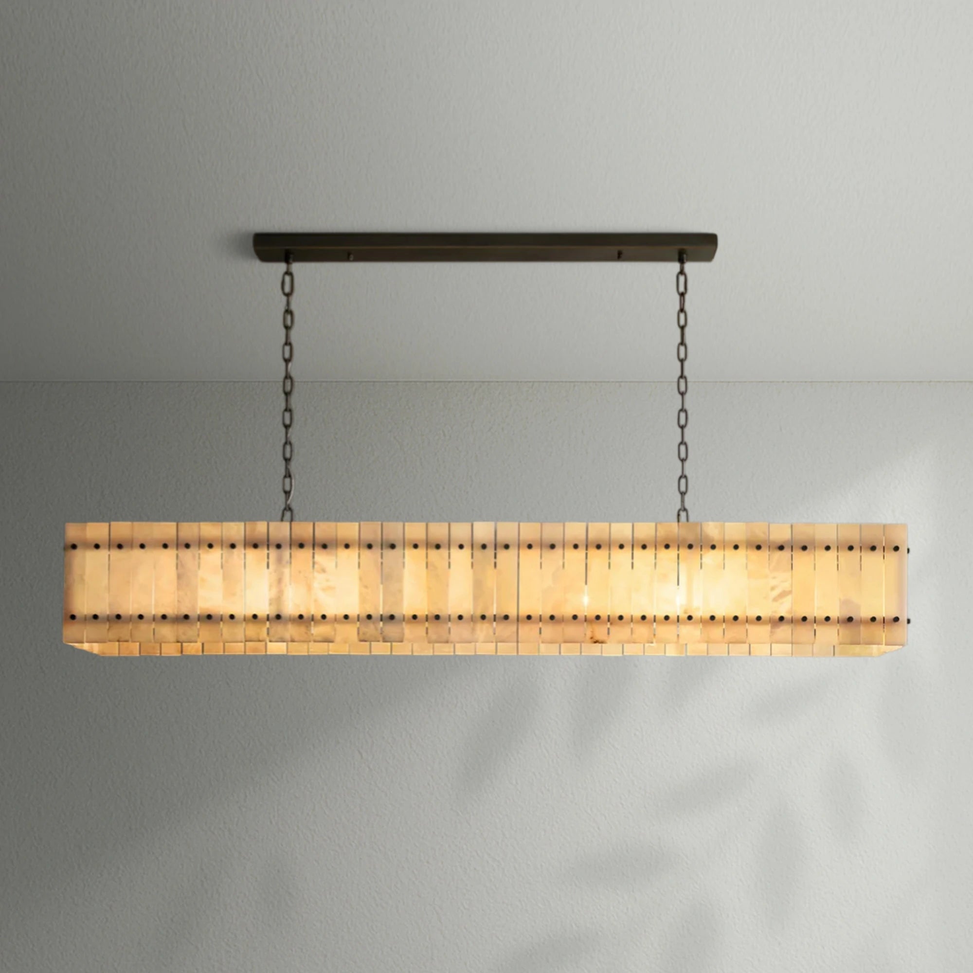 Sun Marco Alabaster Linear Chandelier