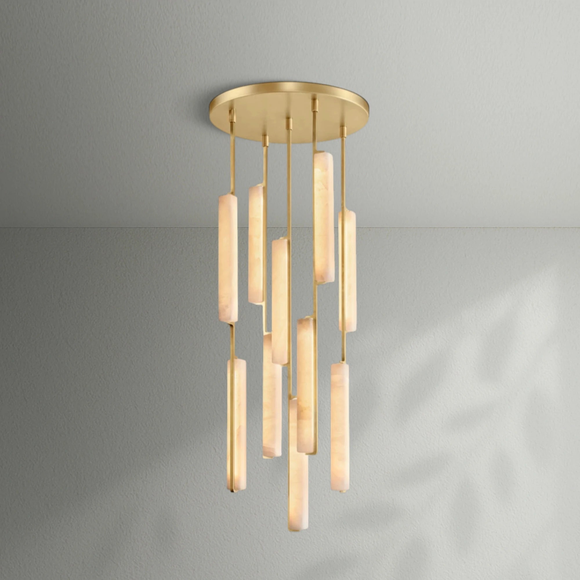 Aedubon Alabaster Round Chandelier