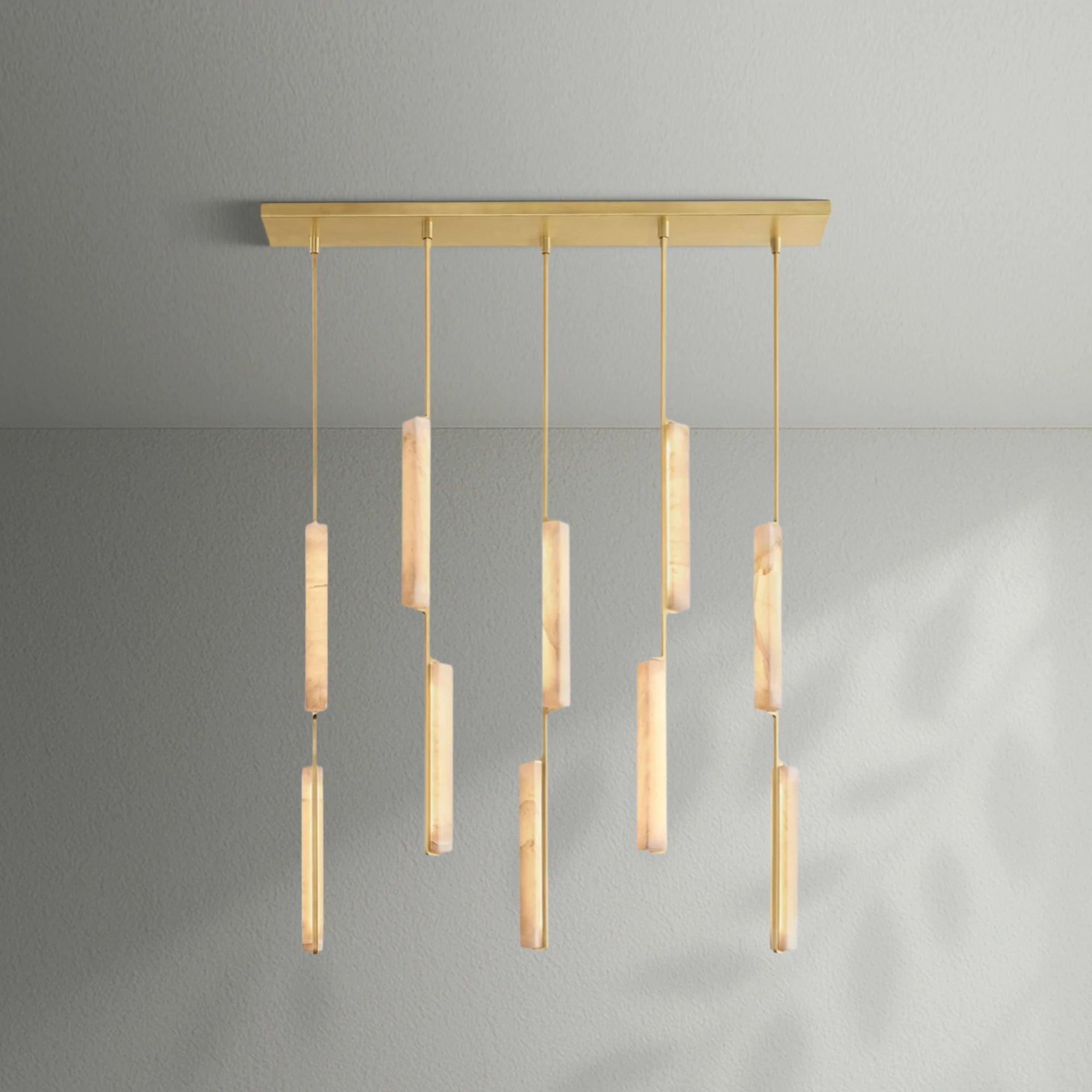Aedubon Alabaster Linear Chandelier