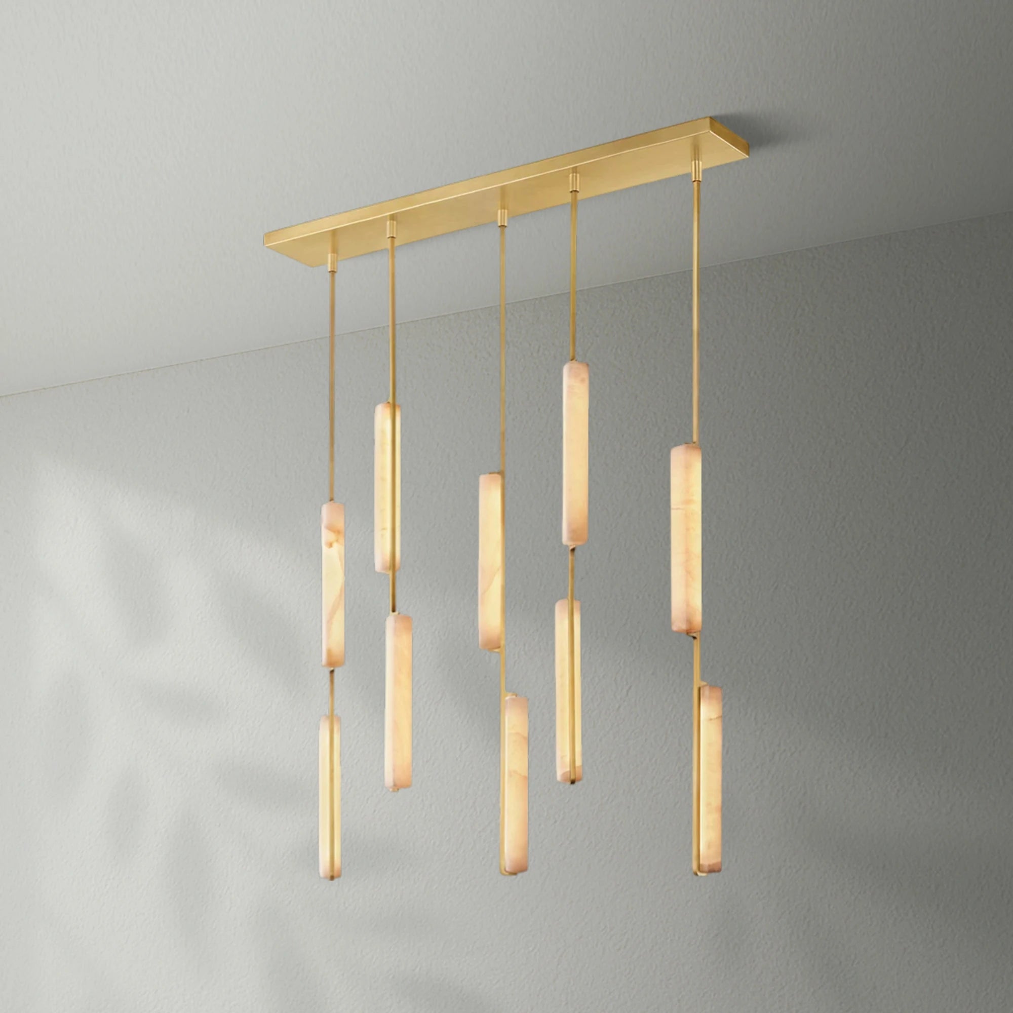 Aedubon Alabaster Linear Chandelier