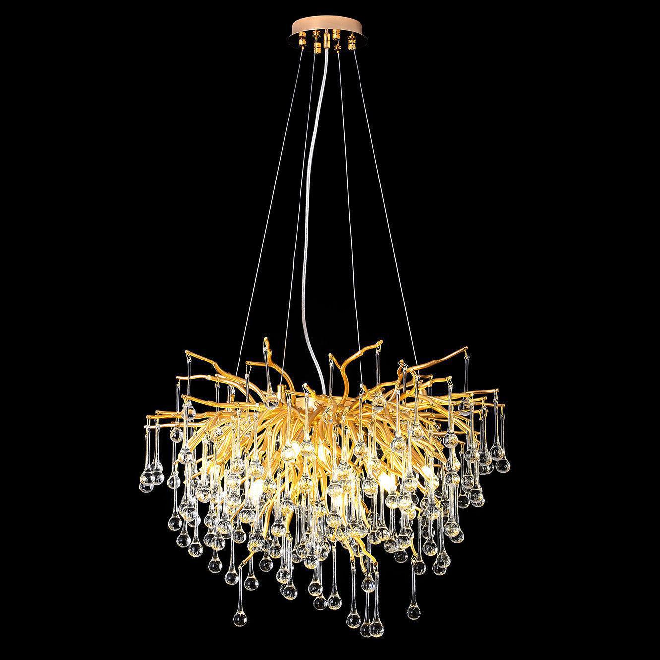 Luster Gaze Veridian Bloom Branch Chandelier - Background Shot