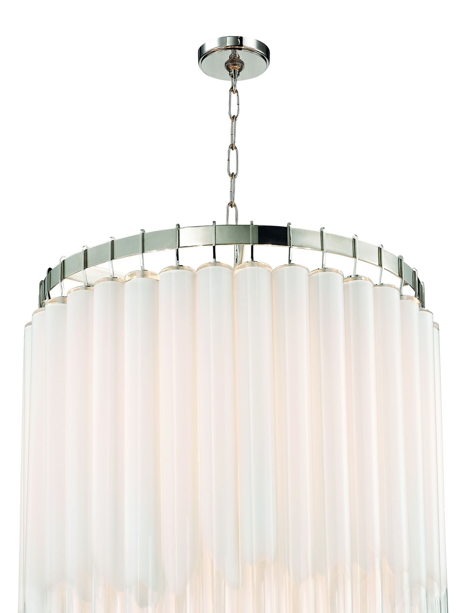 Luster Gaze Aura Cascade Glass Chandelier - Background Shot