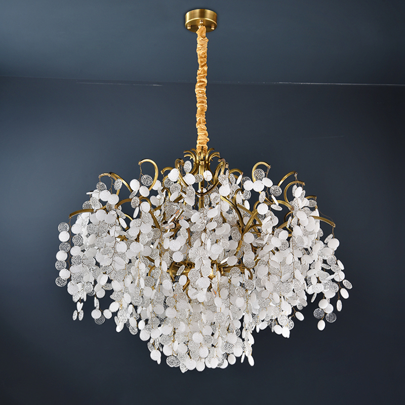 Luster Gaze Gilded Branch Crystal Chandelier - Background Shot
