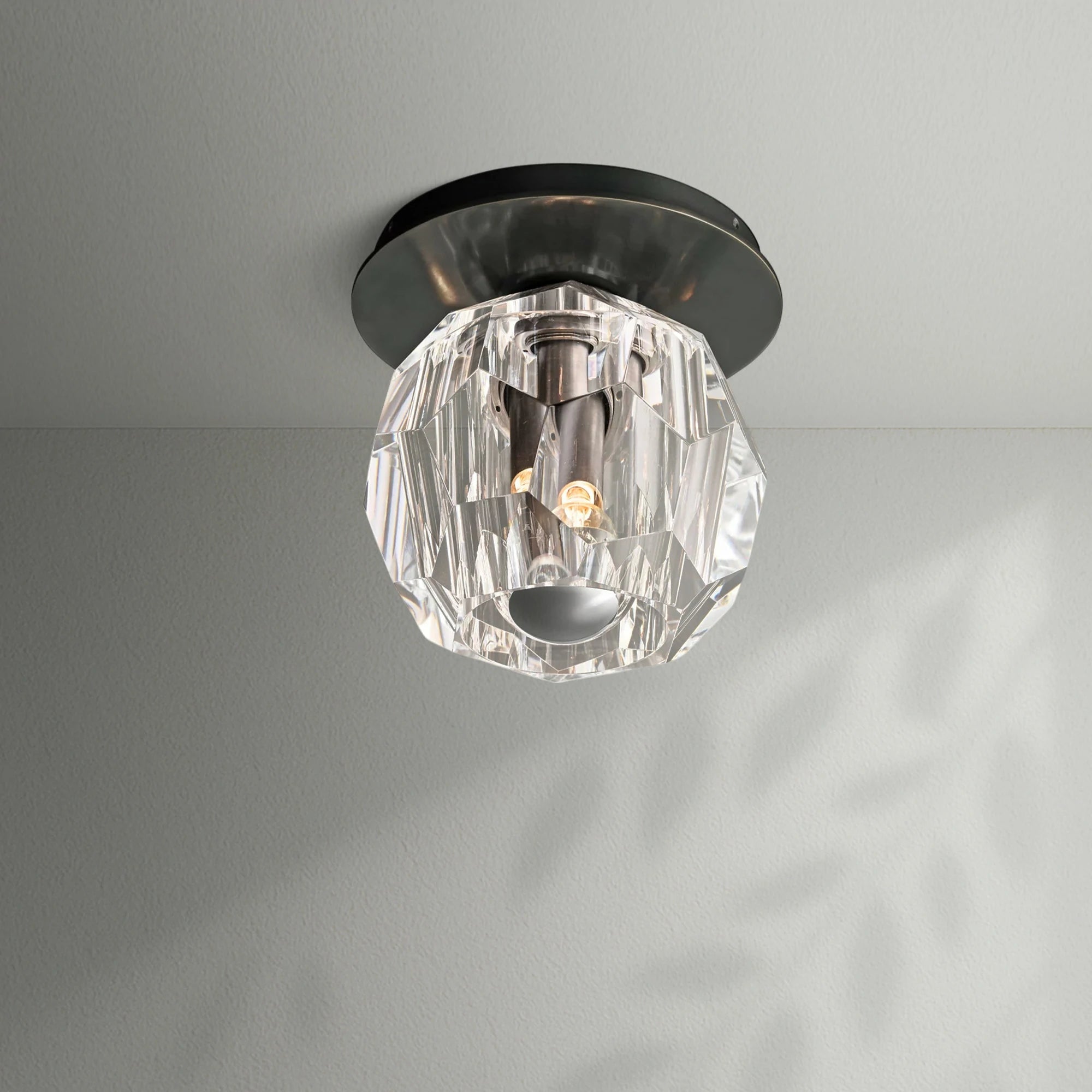 Boule Do Crystal Glass Petite Flushmount