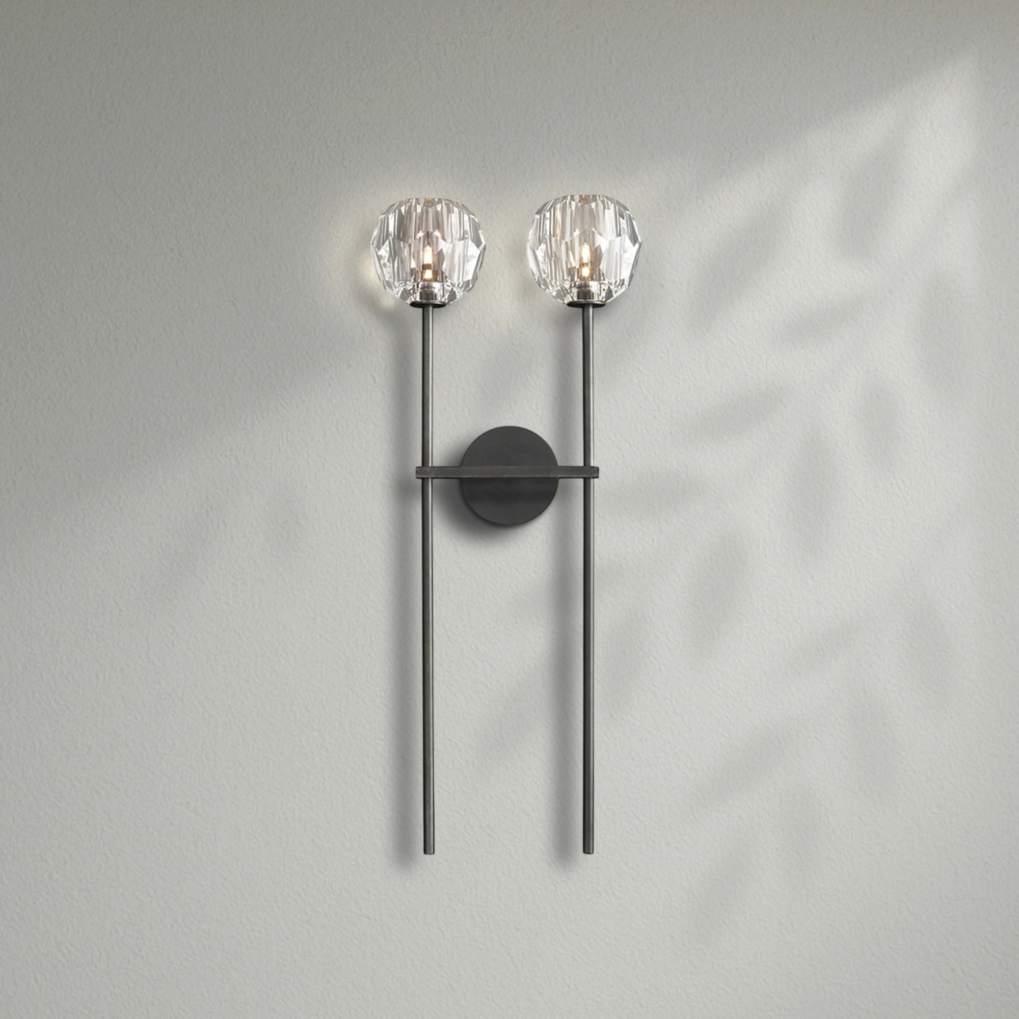 Boule Do Crystal Double Grand Wall Sconce