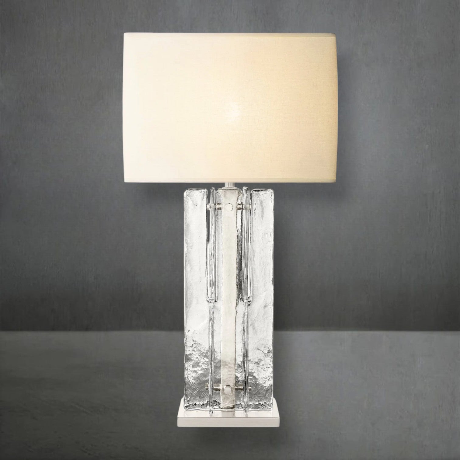 Loxel Clear Glass Table Lamp 30"