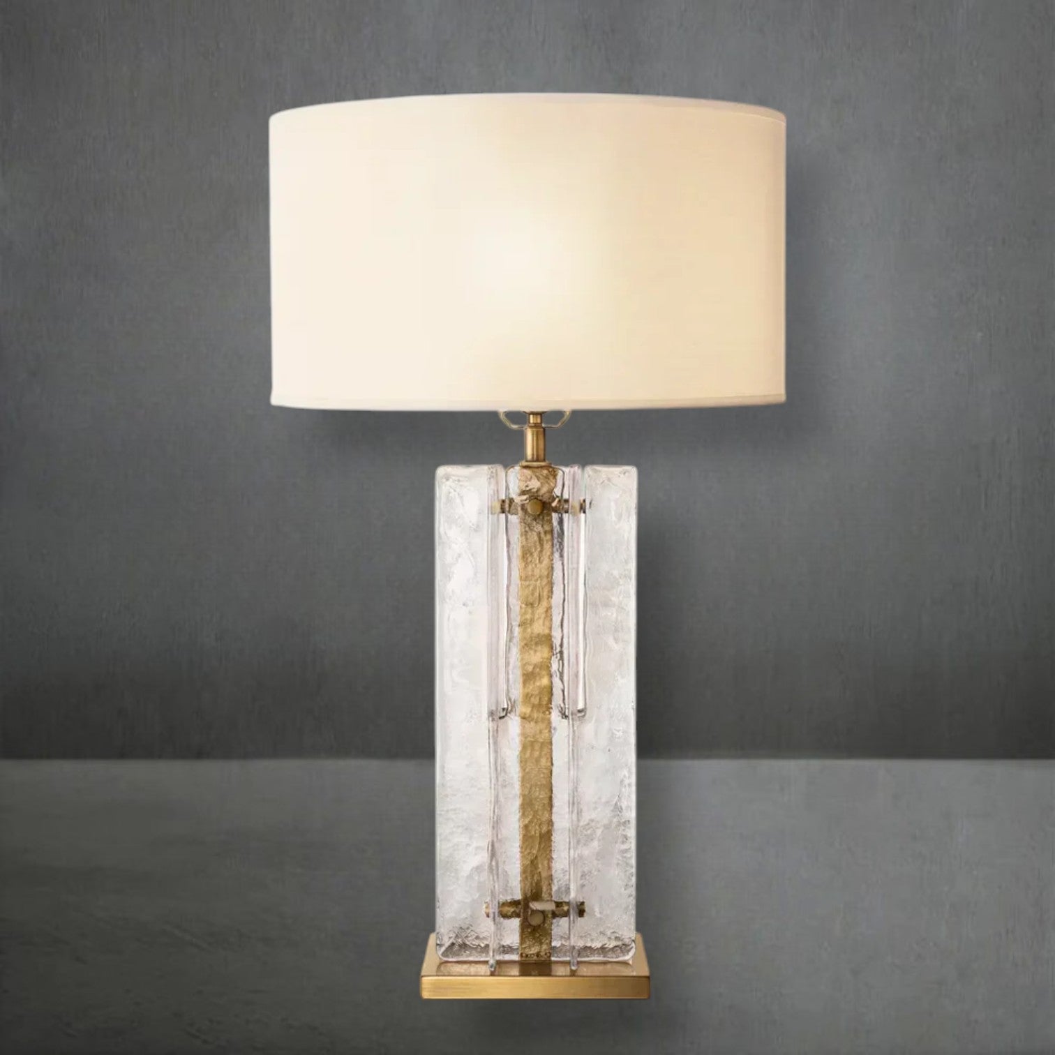 Loxel Clear Glass Table Lamp 30"