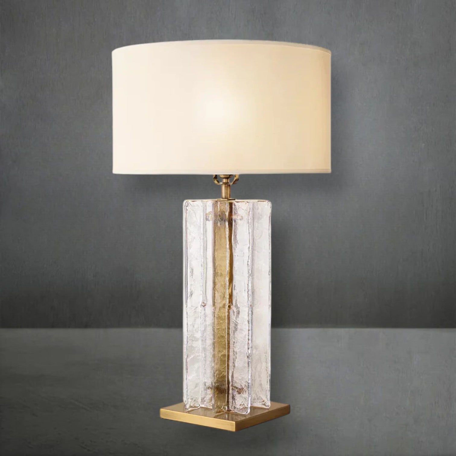 Loxel Clear Glass Table Lamp 30"