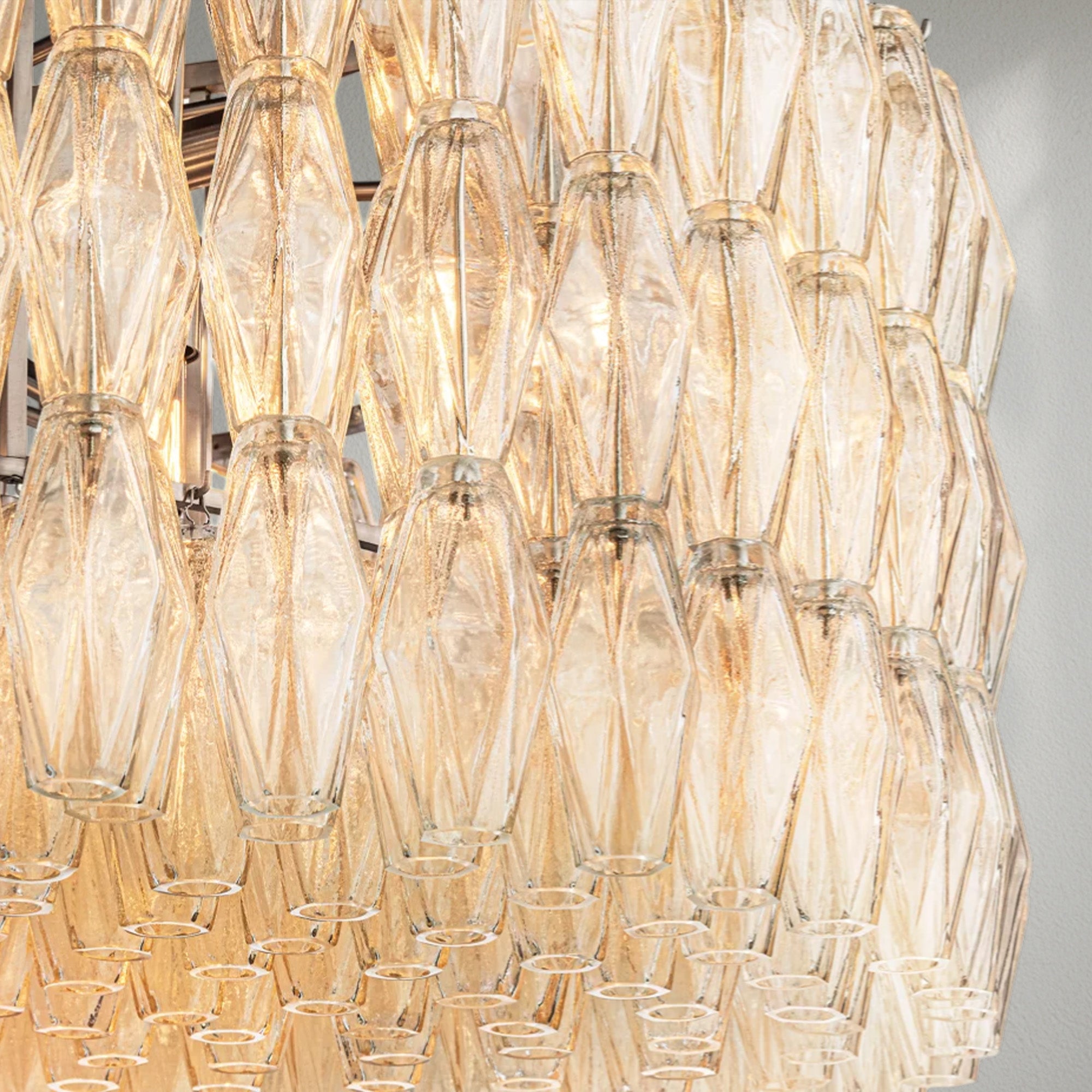 Chiaran Smoke Glass Round Chandelier