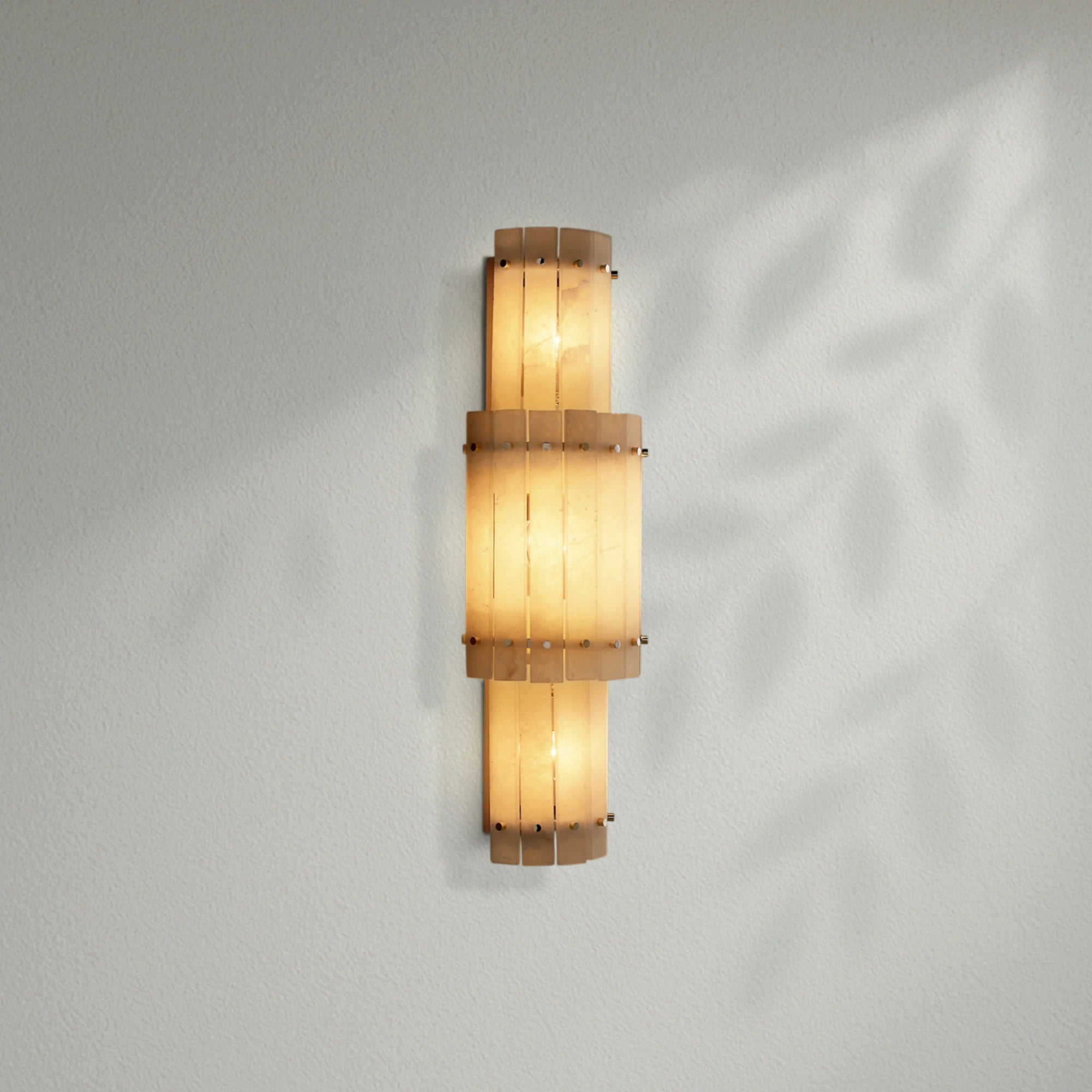 Sun Marco Alabaster Grand Round Sconce
