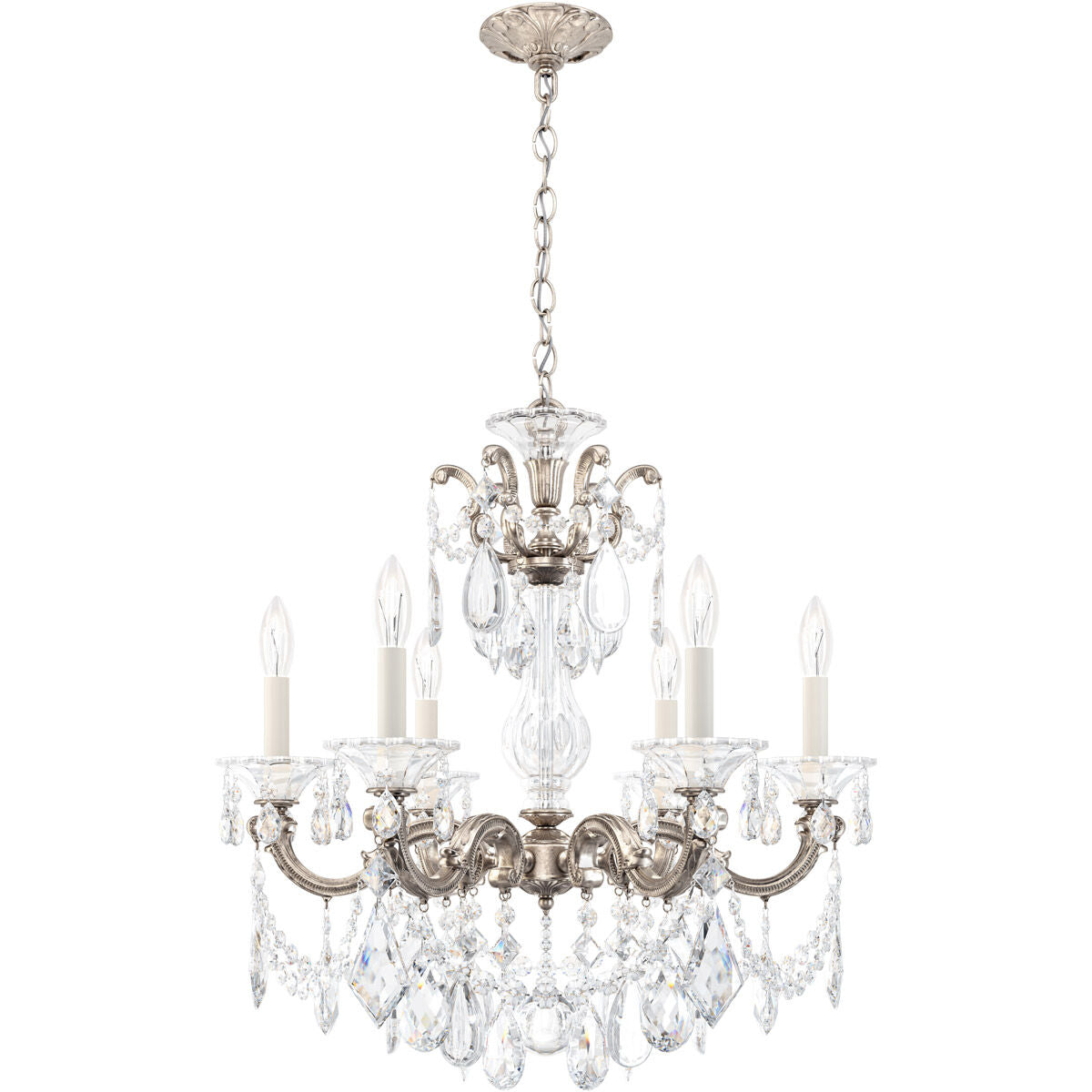 Luster Gaze Heirloom Gold Rococo Grand Chandelier 23" - Background Shot